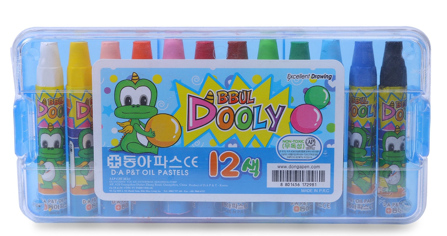 Bút Sáp Màu Dooly 12 Màu